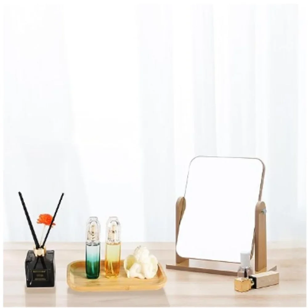 Bamboo Vanity Tray - Bathroom AccessoryTray - Countertop Organizer